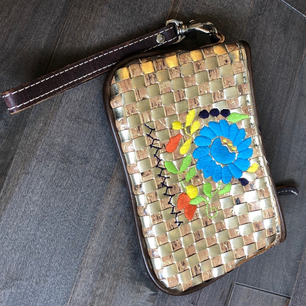 Consuela Woven Gold Clutch - gorgeous!